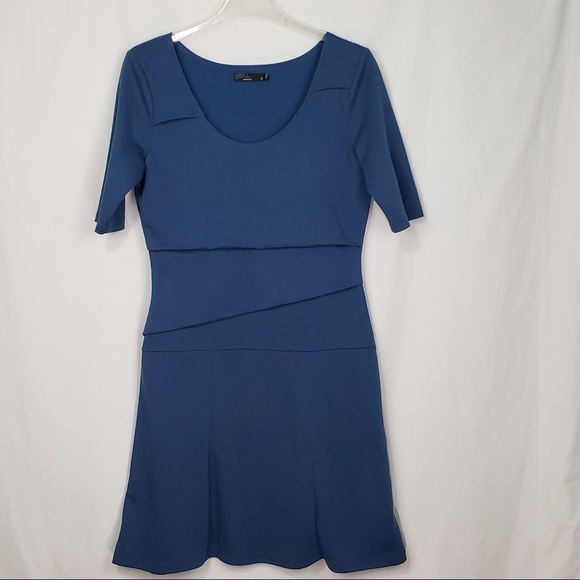 prAna Dresses & Skirts - PrAna Abilene Blue Short Sleeve Dress - Sz M